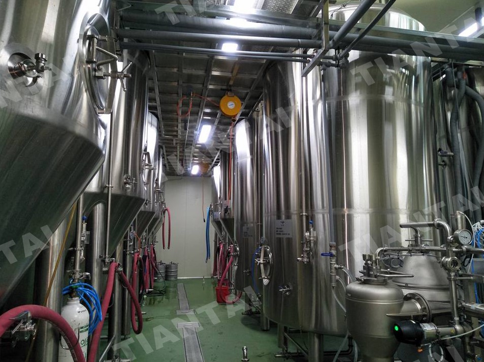 50 hl beer brewery plant finished installation in Korea